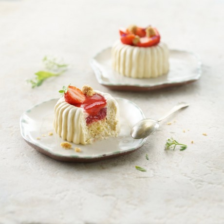 Entremets individuel intense fraise
