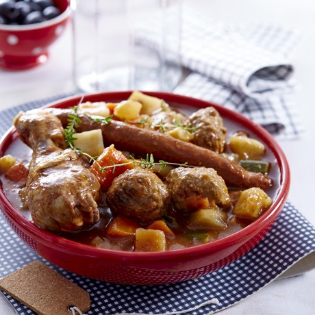 Couscous complet aux légumes frais (semoule vendue séparément)