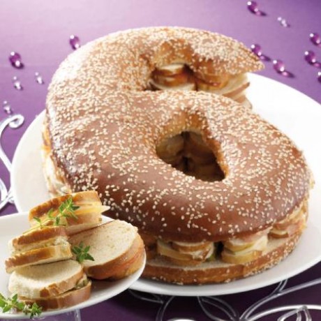 Pain surprise Chiffre 6 Spécial anniversaire 40 toasts