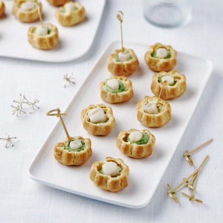Choux gourmands aux Saint-Jacques