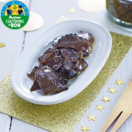 - Carpaccio de truffes d'été 50 %, aromatisé Auchan Cultivons le bon