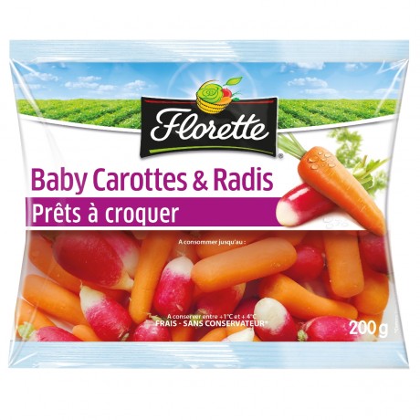 Baby carottes et radis