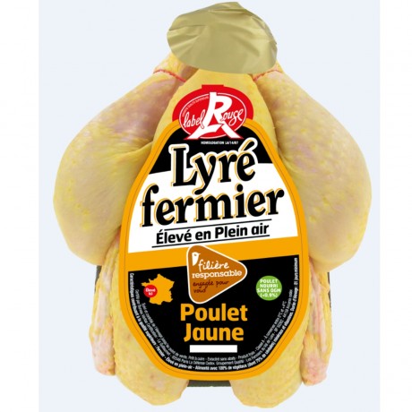 - Poulet fermier jaune de Lyré Label Rouge Filière responsable Auchan