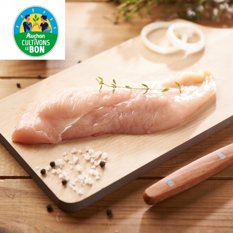 - Escalope extra-fine de poulet Lyré Bio Auchan Cultivons le bon