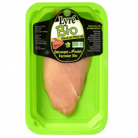 - Escalope extra-fine de poulet Lyré Bio Filière responsable Auchan