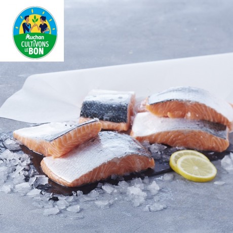 - 6 pavés de saumon Atlantique Auchan Cultivons le bon