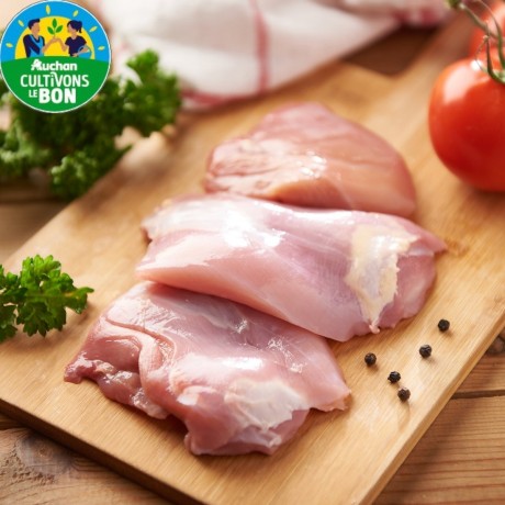 - Escalope de cuisse de poulet Lyré Bio Auchan Cultivons le bon