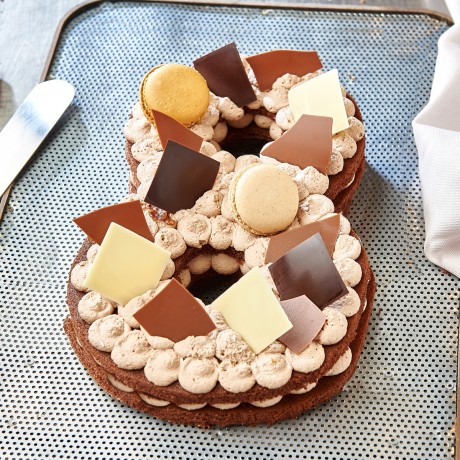 - Chiffre 8 Number cake chocolat