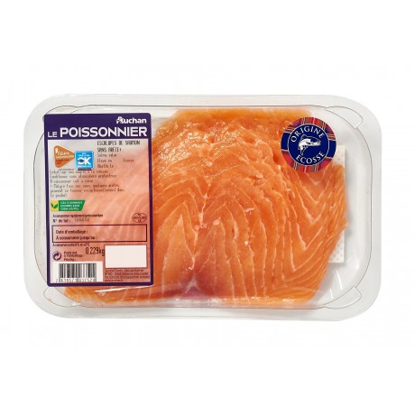- Escalope de saumon Atlantique Filière responsable Auchan