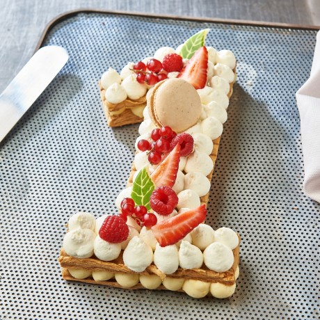 - Chiffre 1 Number cake Millefeuille