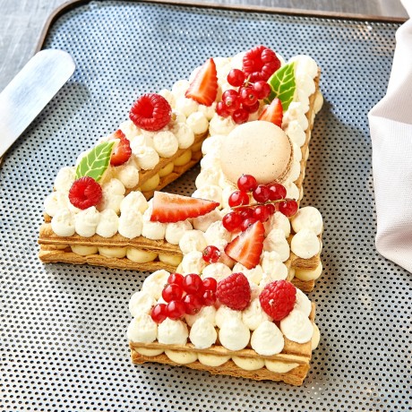 - Chiffre 4 Number cake Millefeuille
