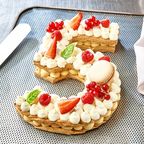 - Chiffre 5 Number cake Millefeuille