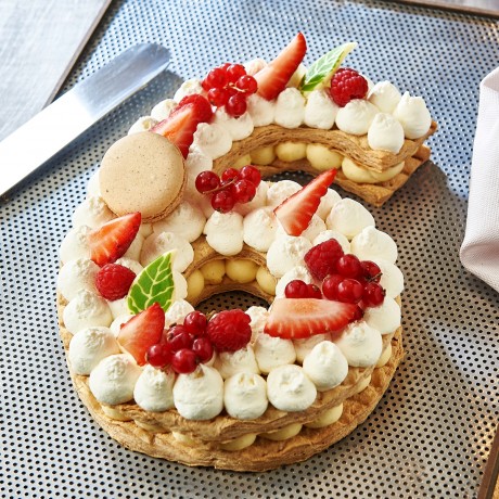 - Chiffre 6 Number cake Millefeuille