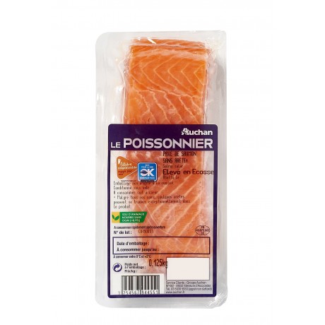 - Pavé de saumon sous vide Filière responsable Auchan