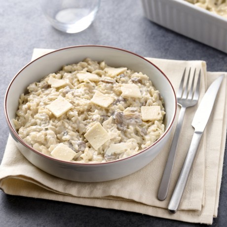Risotto de champignons de Paris et parmesan