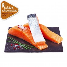 - pavé de saumon Atlantique Filière responsable Auchan